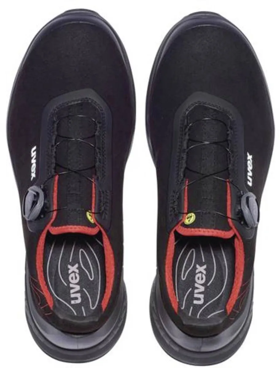Uvex 1 G2 6840245 Veiligheidsschoenen ESD S3 - 45 Rood/zwart - afbeelding 6 van 6