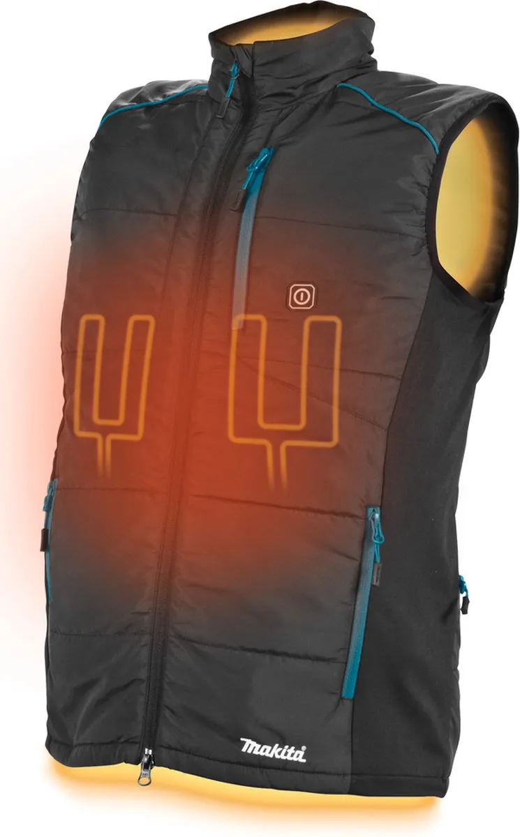 Makita CV101DZ Verwarmd Vest - L - Zwart