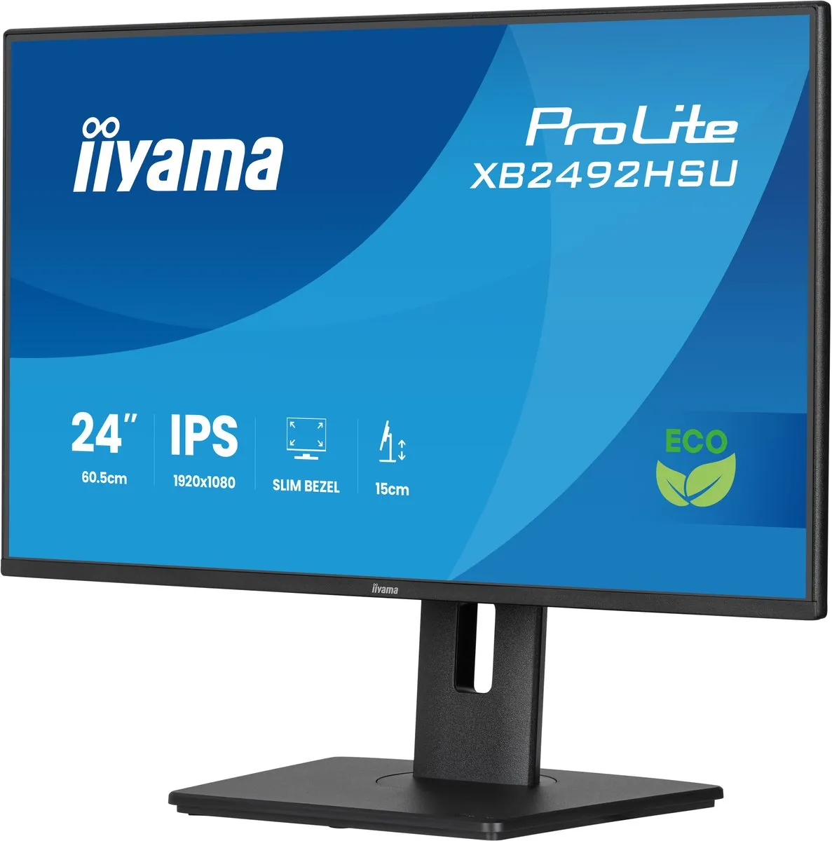 iiyama ProLite XB2492HSU-B1 Monitor 24" Full HD IPS - USB-Hub - Verstelbaar