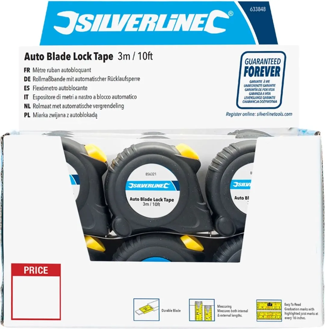 Silverline Rolmaten Automatisch Vergrendeling 3m x 16mm - 30 Stuks