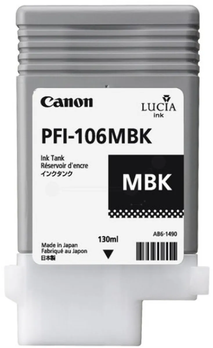 Canon PFI-106MBK Inktcartridge Mat Zwart