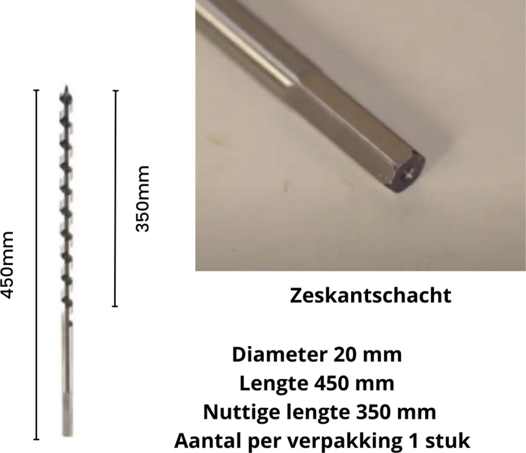 Makita D-07618 Grondboor Ø20mm