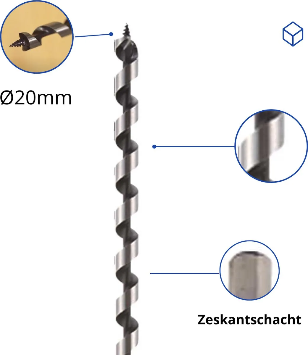 Makita D-07618 Grondboor Ø20mm