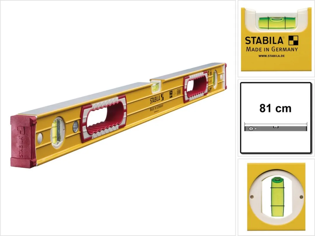 Stabila Waterpas 196-2 Blok 80cm - 3 Libellen