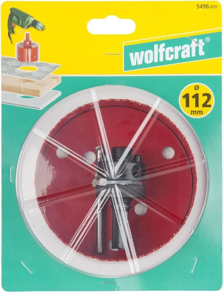 Wolfcraft BiM Gatenzaag 112mm - 112mm - Metaal/Hout