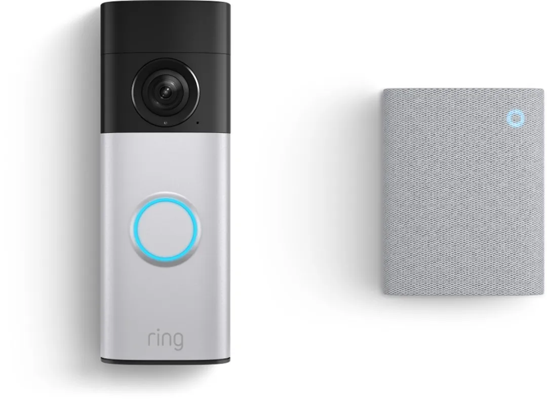Ring Battery Video Doorbell Plus 2e Gen + Chime 3e Gen - Grijs/Wit