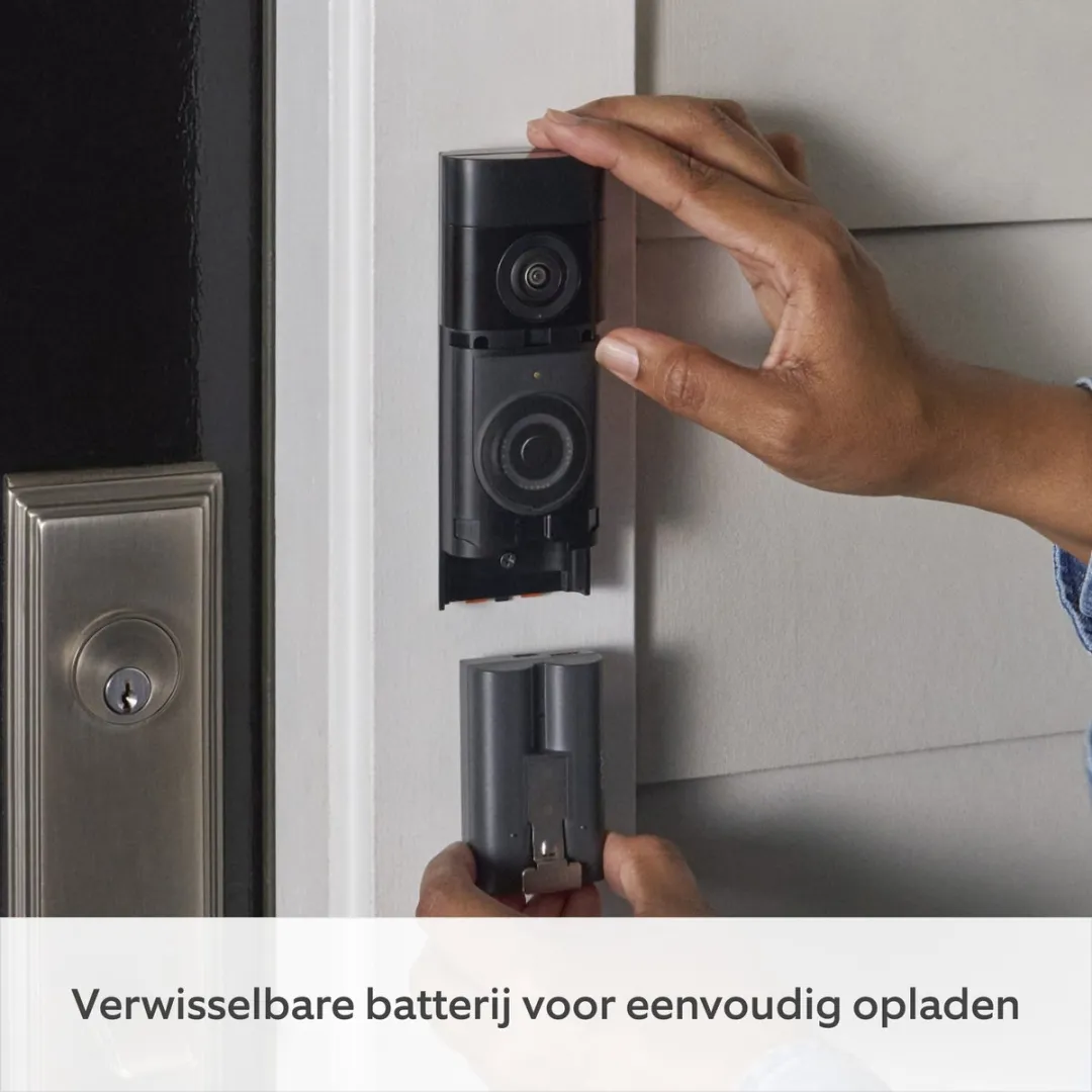 Ring Battery Video Doorbell Plus 2e Gen + Chime 3e Gen - Grijs/Wit - afbeelding 6 van 6