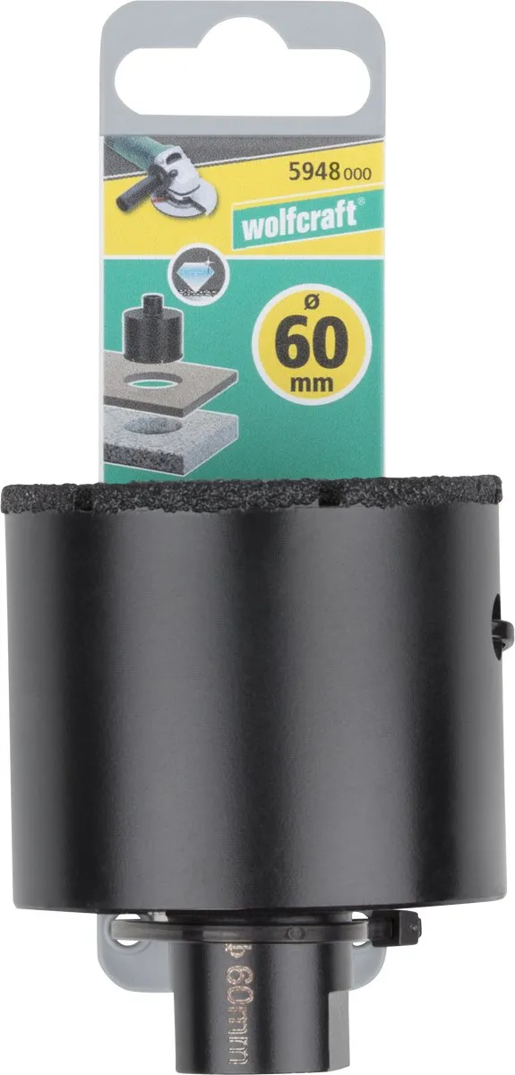 Wolfcraft Diamantboor 60mm Haakse Slijper 5948000 - Keramiek/Steen