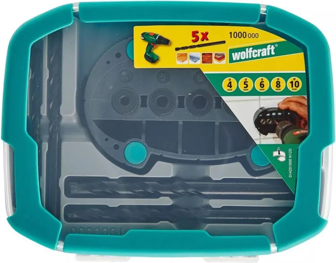 Wolfcraft Universele Boorset 6-delig 1000000 - Metaal - afbeelding 6 van 6