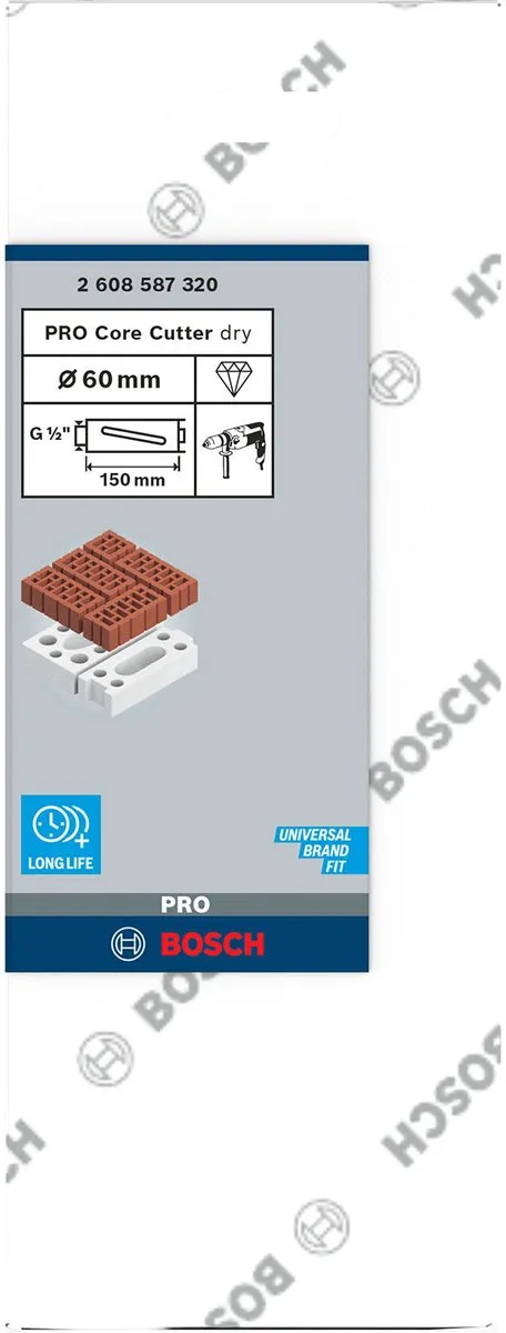 Bosch Professional Diamantboor 60mm - Beton - 1/2" BSP - afbeelding 4 van 5