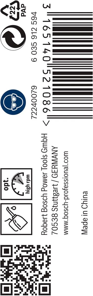 Bosch Professional ST. LINE HSS-CO Boor 1,5mm - 10 Stuks