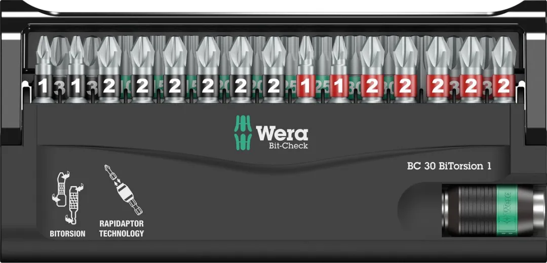 Wera 5057430001 Bit-Check BiTorsion Bitset 30-delig