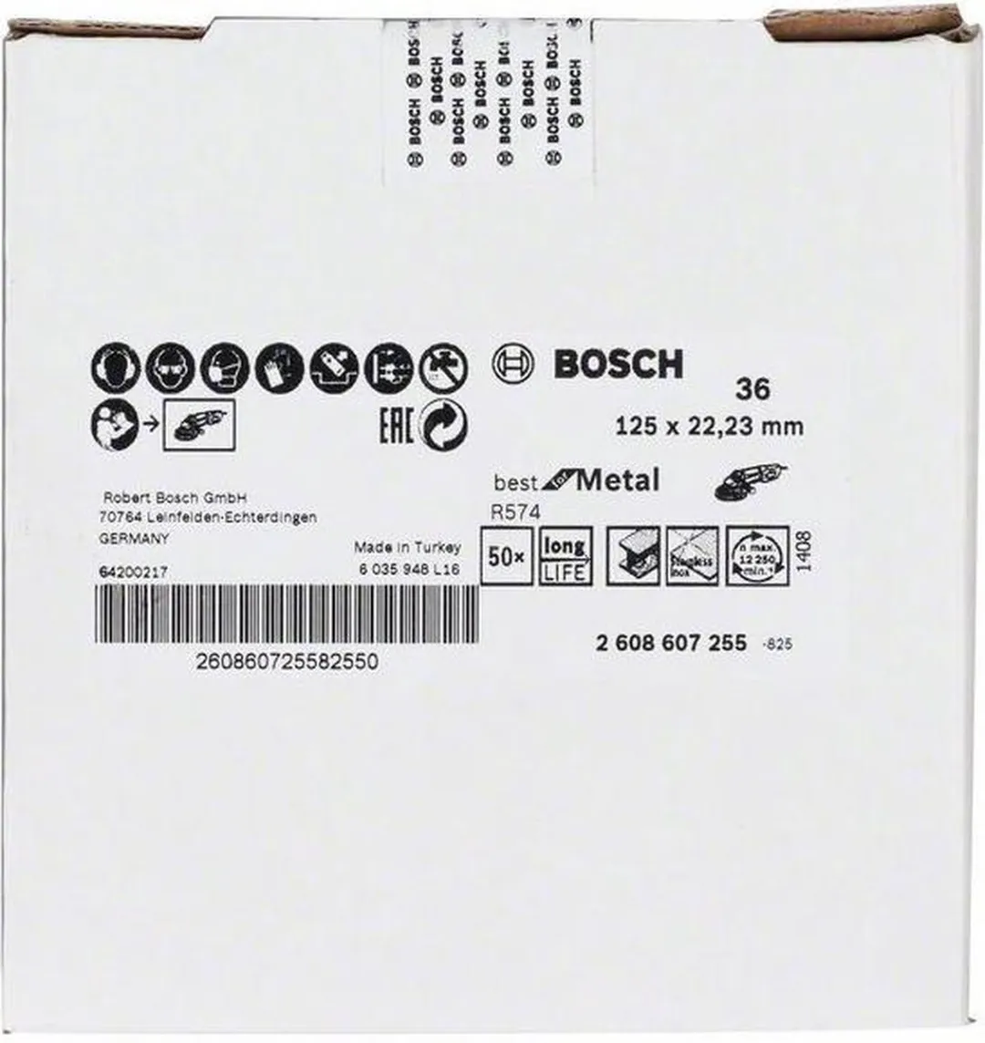 Bosch Fiberschuurschijf Zirkoonkorund 125mm - afbeelding 2 van 2