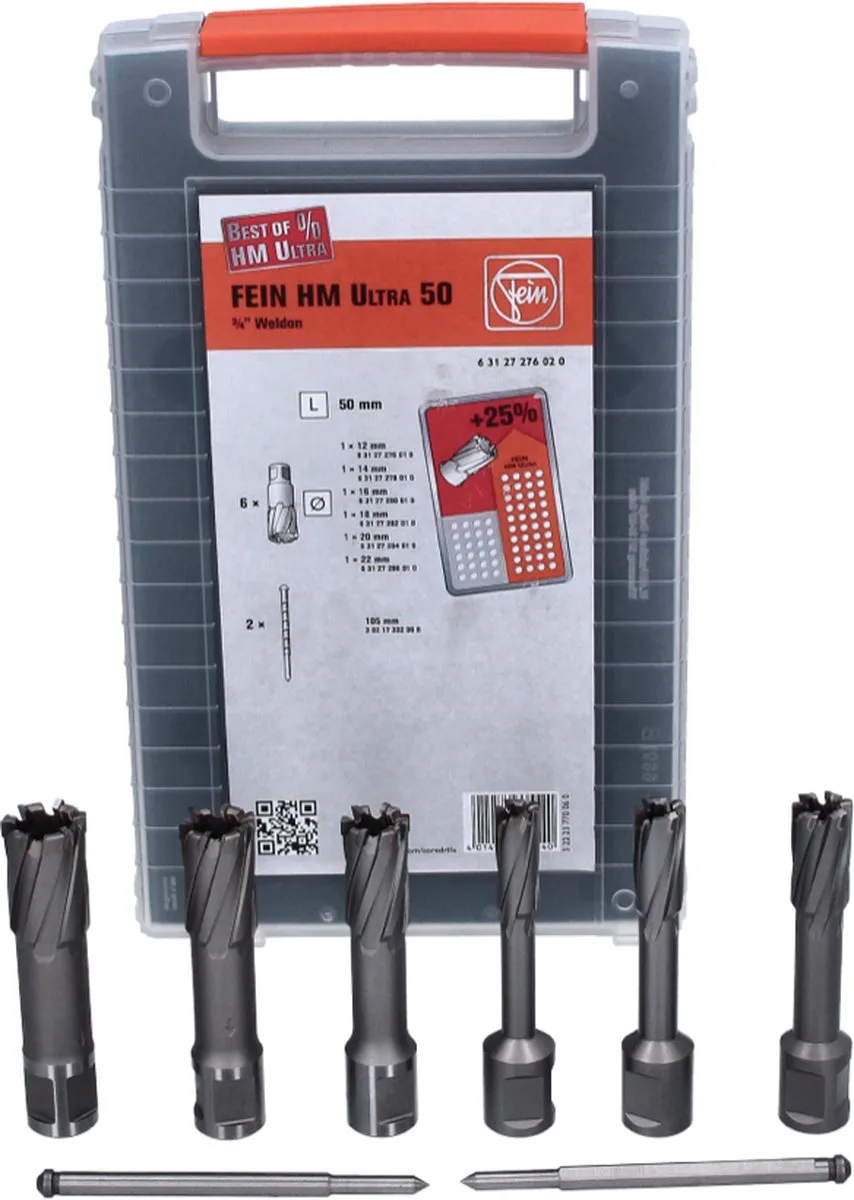 Fein HM ULTRA 50 W Kernboor 3/4" Weldon Toebehorenset