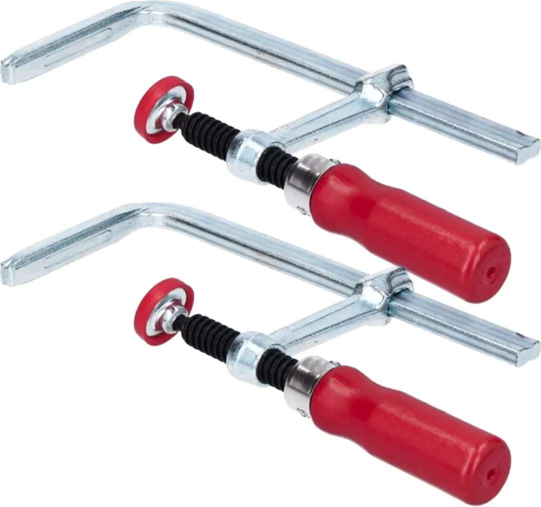 Bessey GTR12SET Tafelklem - 120mm - Duoverpakking - Rood/Zilver