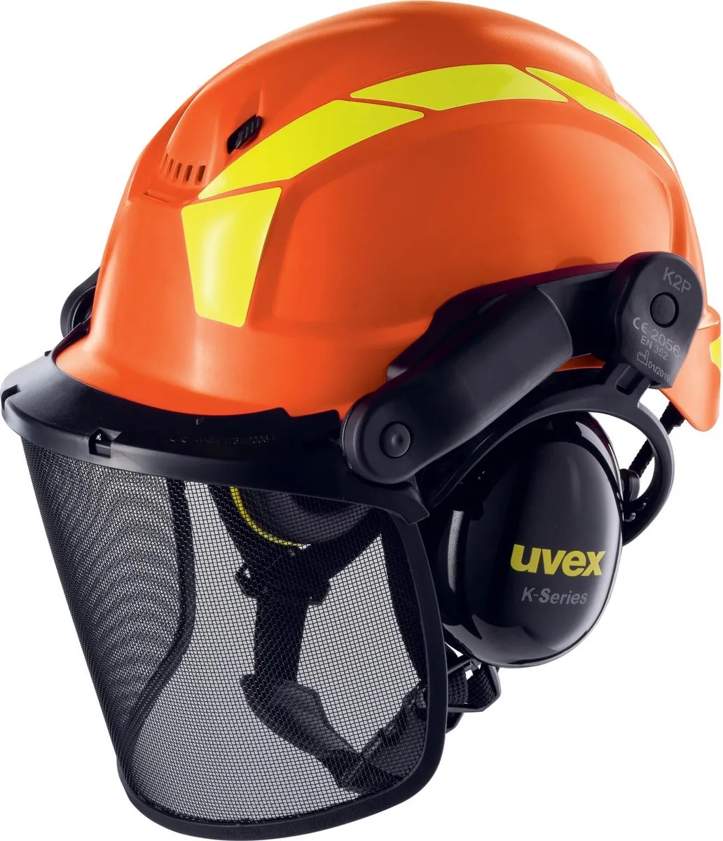 Uvex 9772/9774237 Boshelm - Oranje