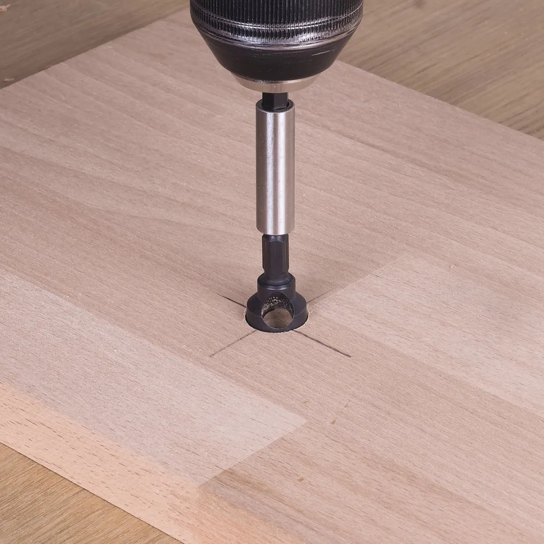 Wolfcraft Verzinkboor Set 4375000 - 3 Stuks Ø8/12/16mm