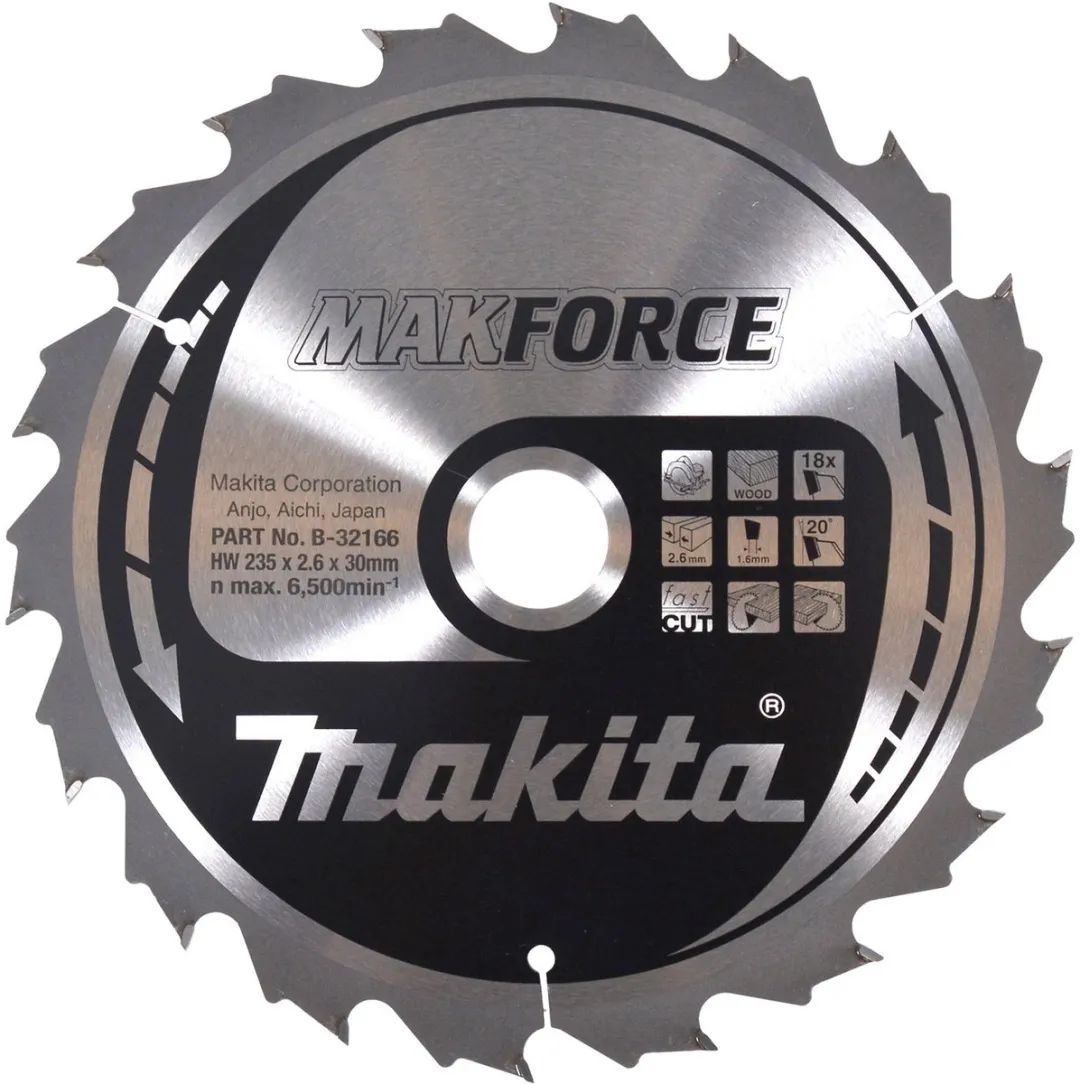 Makita MAKFORCE B-32166 Zaagblad 235x30x18Z