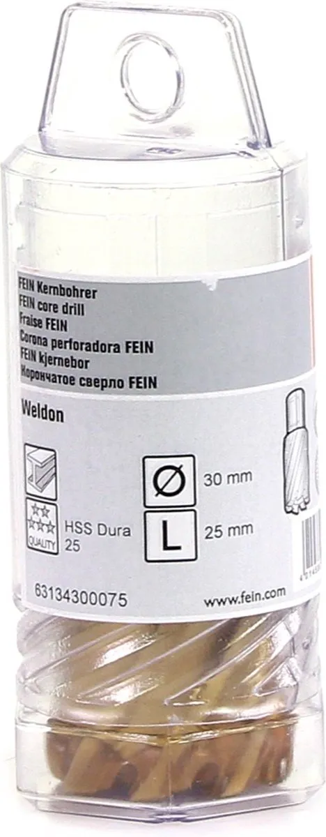 Fein HSS Dura 25 Kernboor 3/4" Weldon - Hout