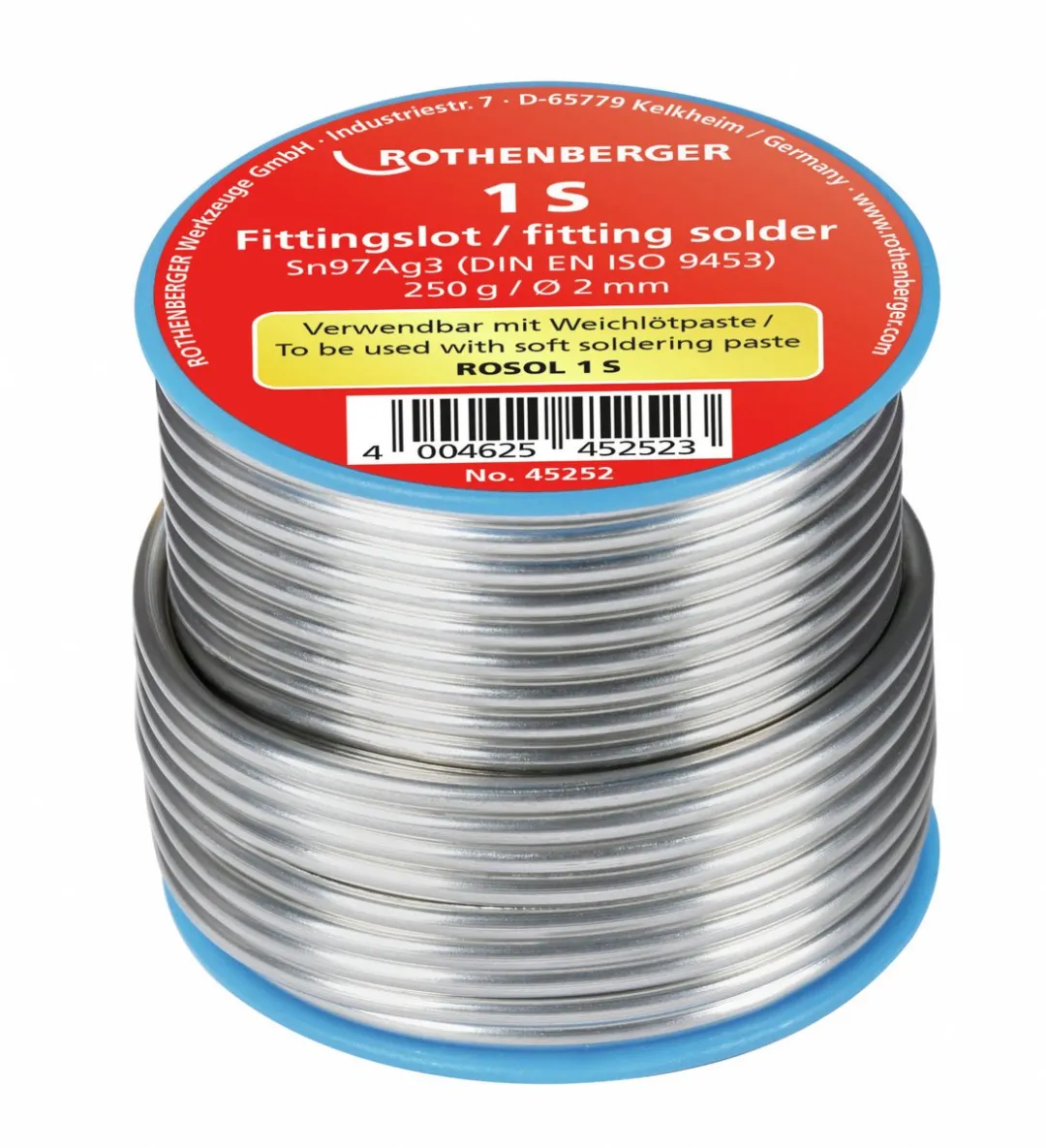Rothenberger Fittingsoldeer 1S 2mm 250g