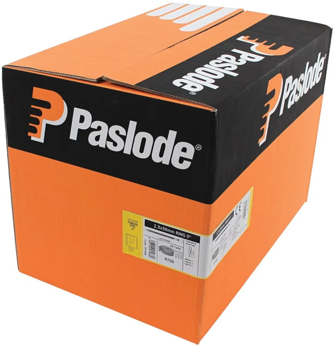 Paslode Spoelnagel IN-tape 2,5x65 Ring INOX A2 Lenskop 395273