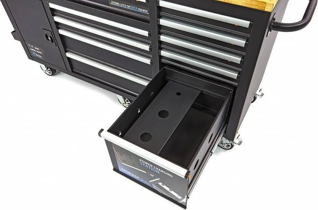 HBM Werkbank 10 Laden 158cm - Zwart - afbeelding 6 van 6