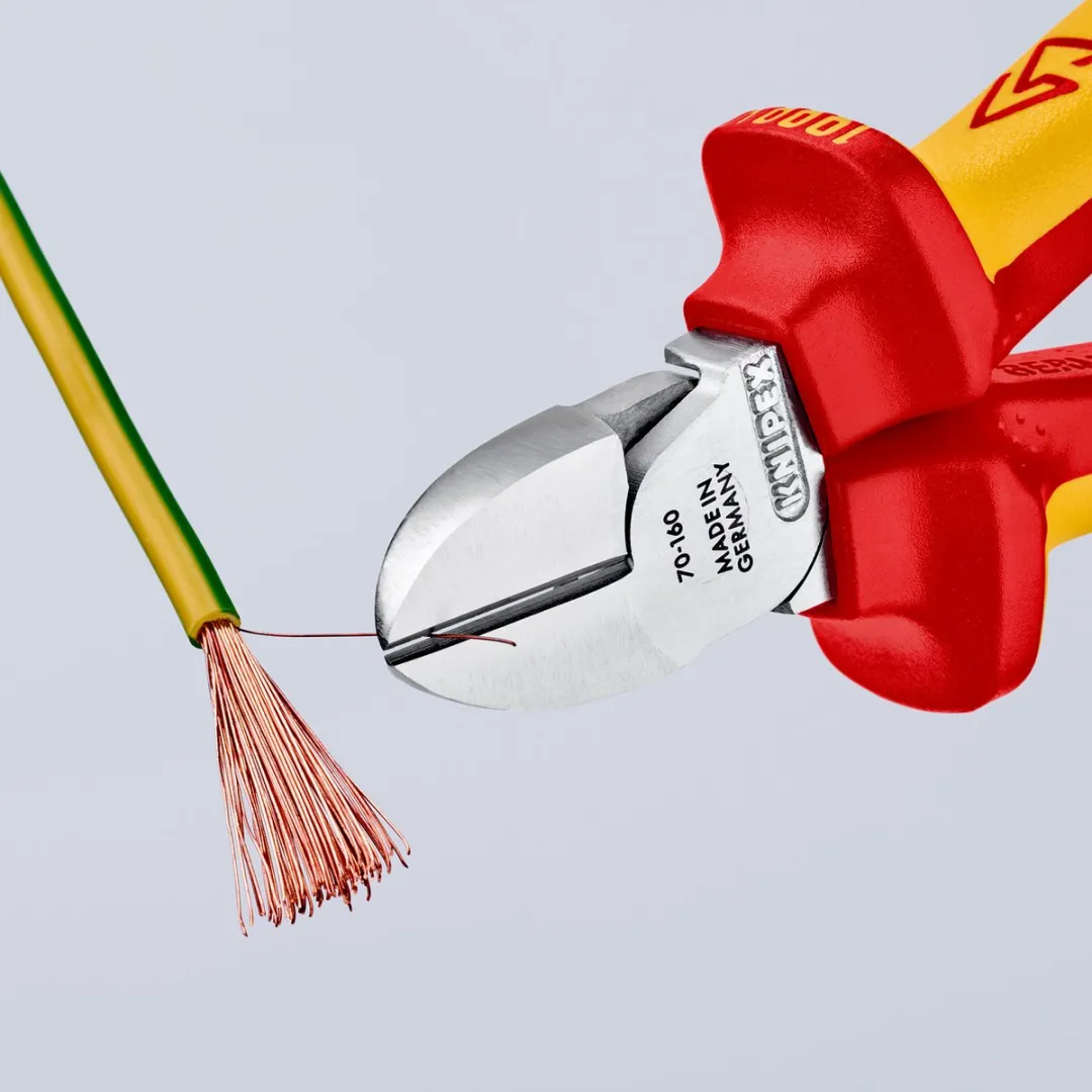 Knipex Diagonaalschaar met Bevestigingsoog - 1 Stuk - Verchroomd