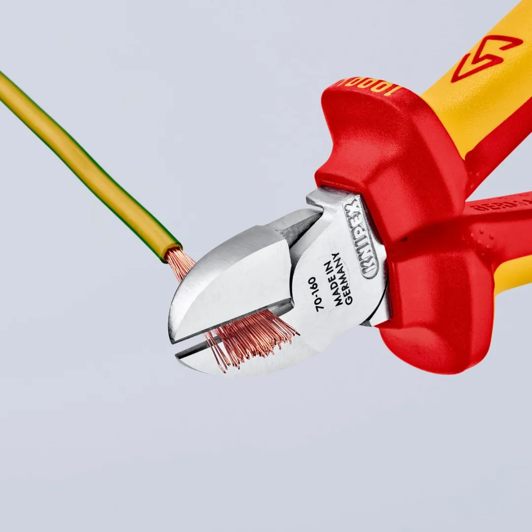 Knipex Diagonaalschaar met Bevestigingsoog - 1 Stuk - Verchroomd