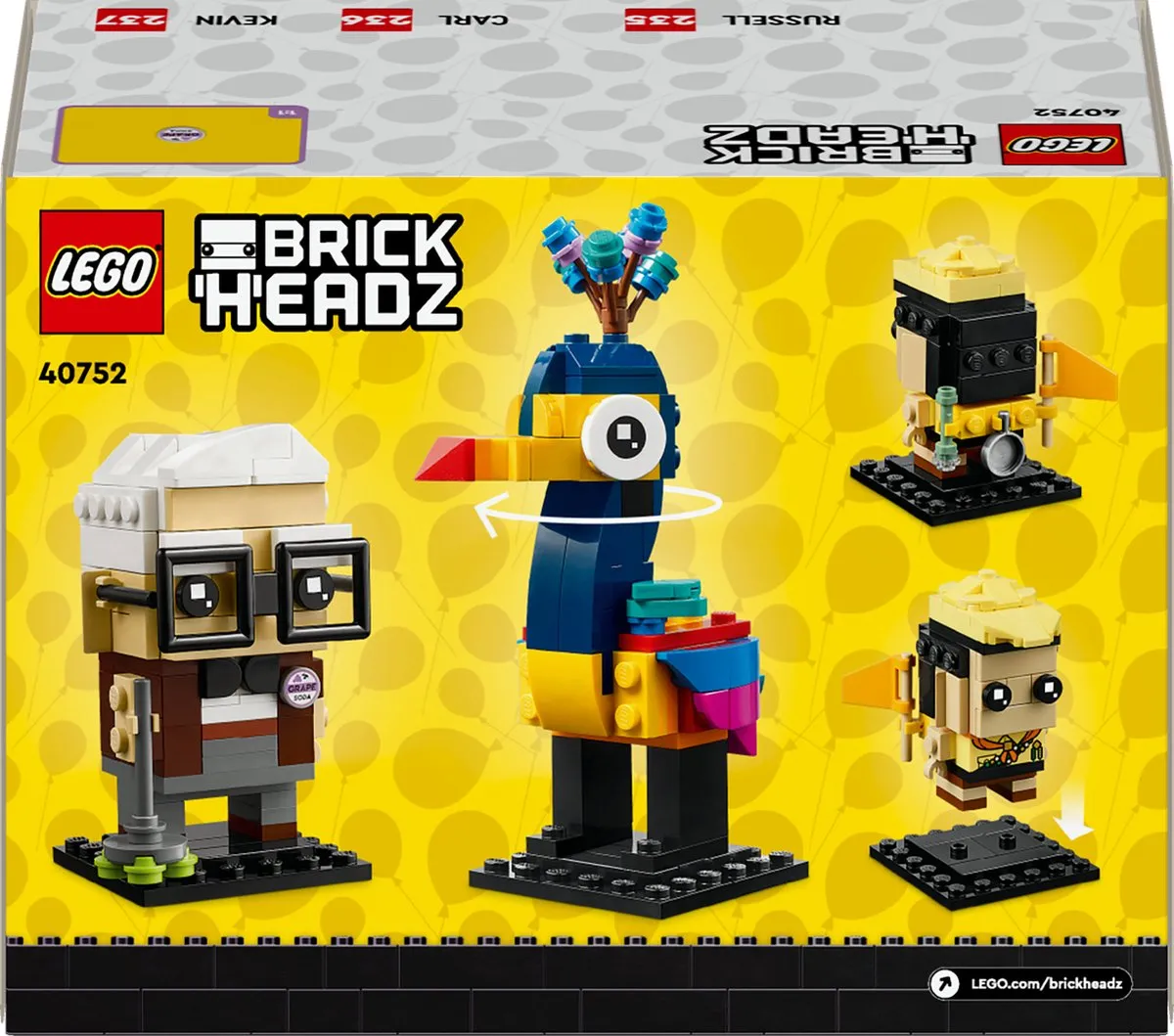 LEGO Brickheadz 40752 Disney Pixar Up - 308 Stukken - Multicolor