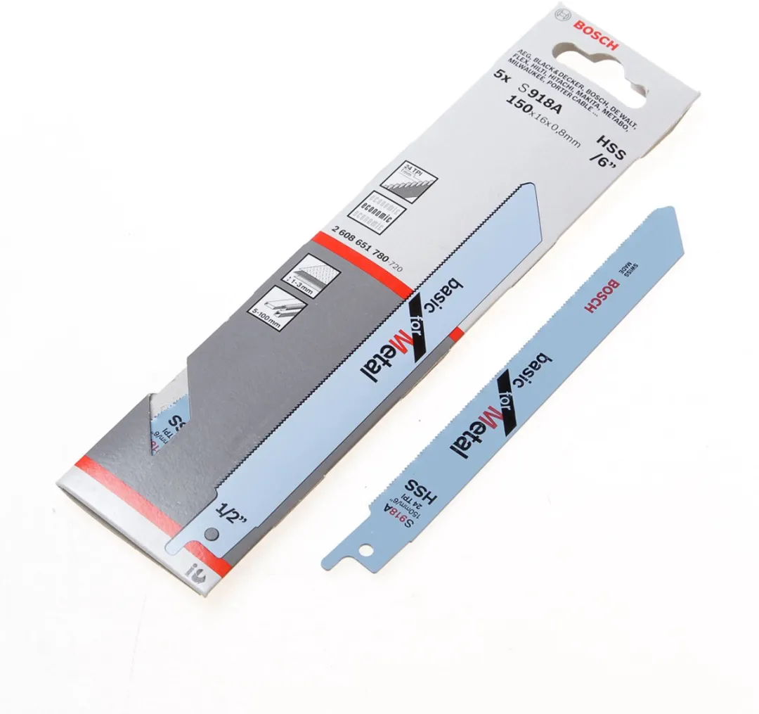 Bosch REC S918A 5 Zaagbladen - Metaal/Kunststof - afbeelding 6 van 6