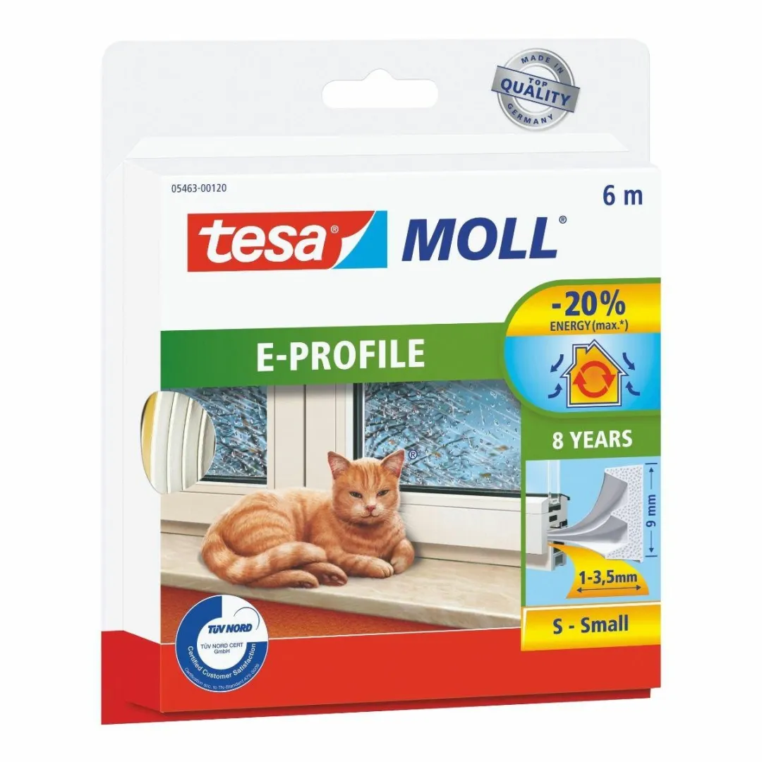 Tesa E-Serie Rubberen Zegel 6m x 9mm