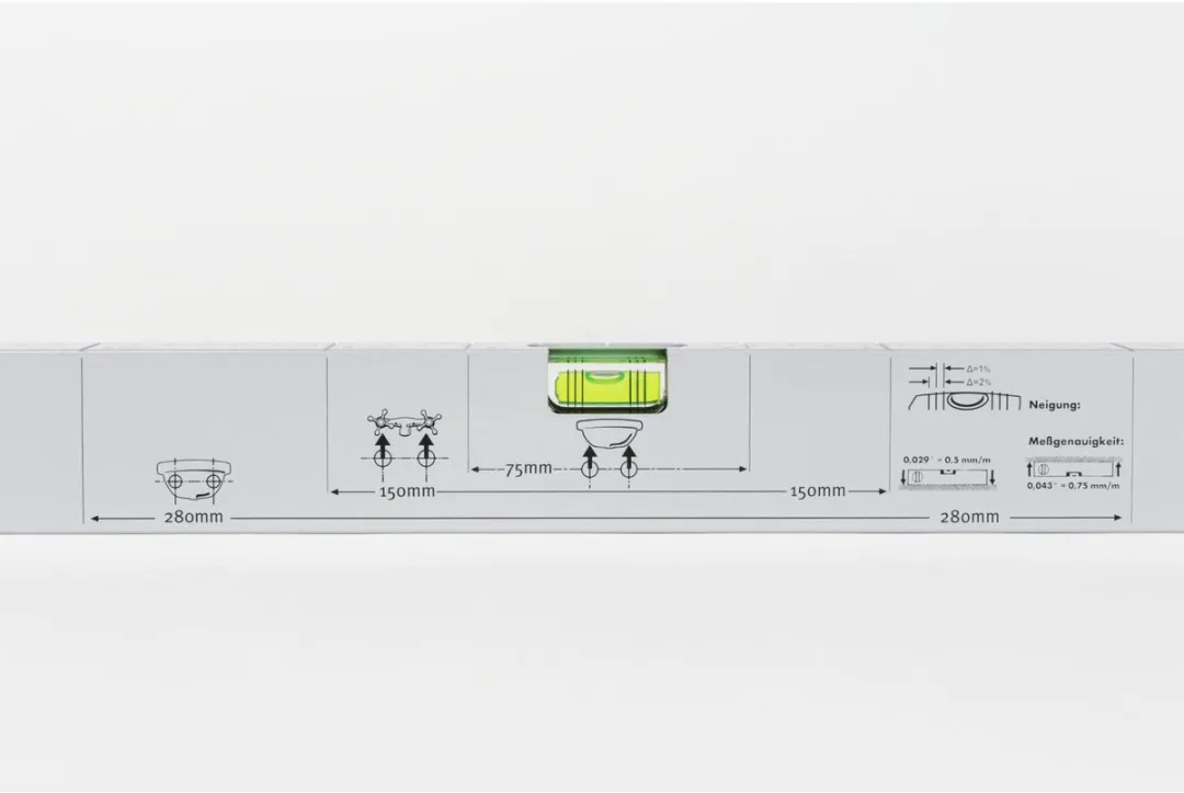 Rothenberger Aluminium Waterpas 1000mm - Met Magneten - afbeelding 4 van 5