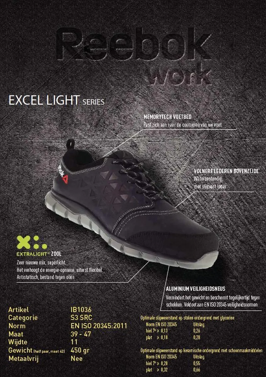 Reebok 1036 S3 Werkschoen - 46