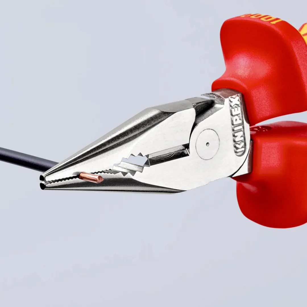 Knipex Combinatietang met naald en bevestigingsoog - Verchroomd