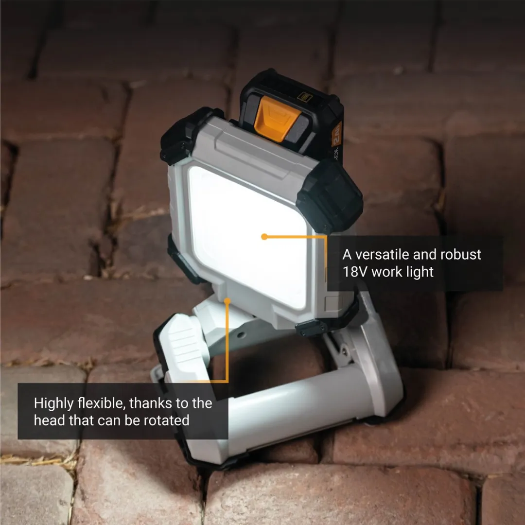 Batavia 18V Accu LED Bouwlamp EC1_7064212 - Incl. 2.0Ah Accu & Lader