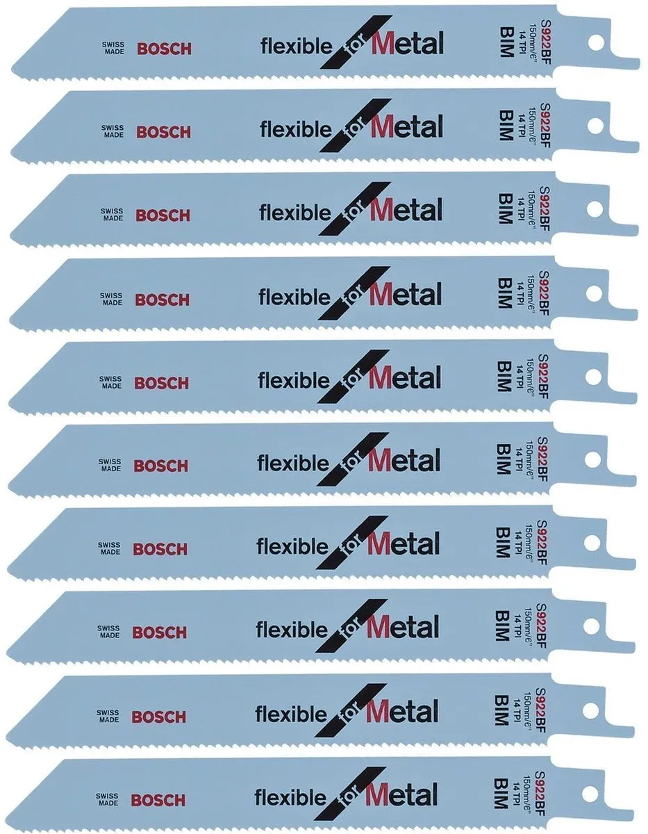 Bosch S 922 BF Reciprozaagbladen Metaal