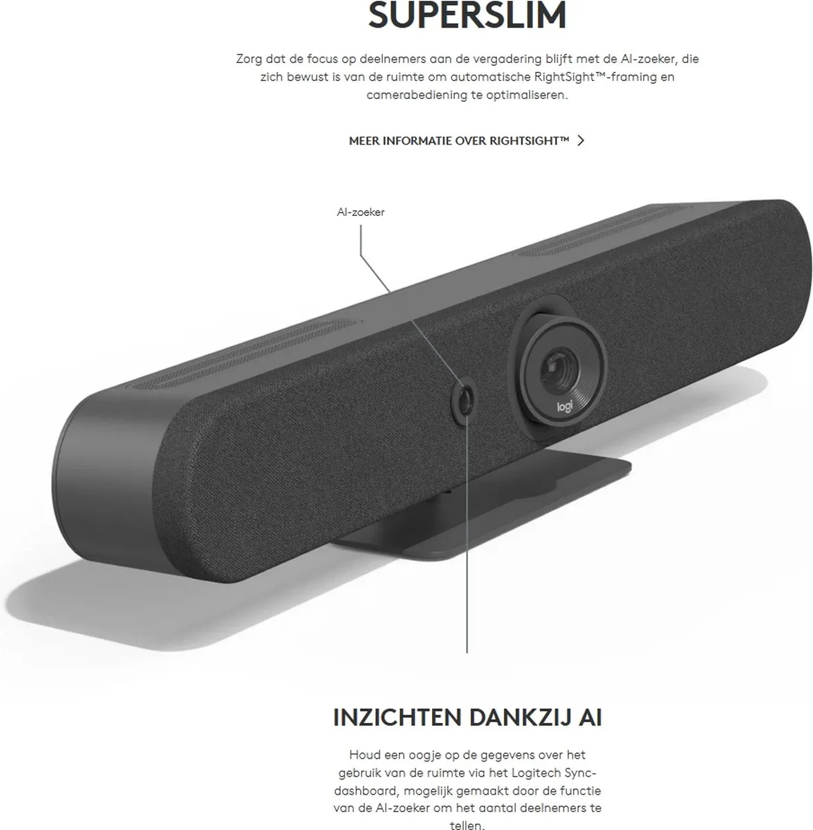 Logitech Rally Bar Mini 960-001339 Videobarsysteem - Grafiet