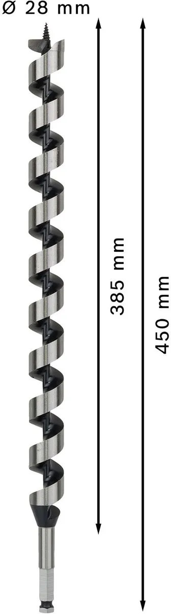 Bosch Professional Slangenboor 28x450mm Hout - MPN 2608597650 - afbeelding 3 van 6