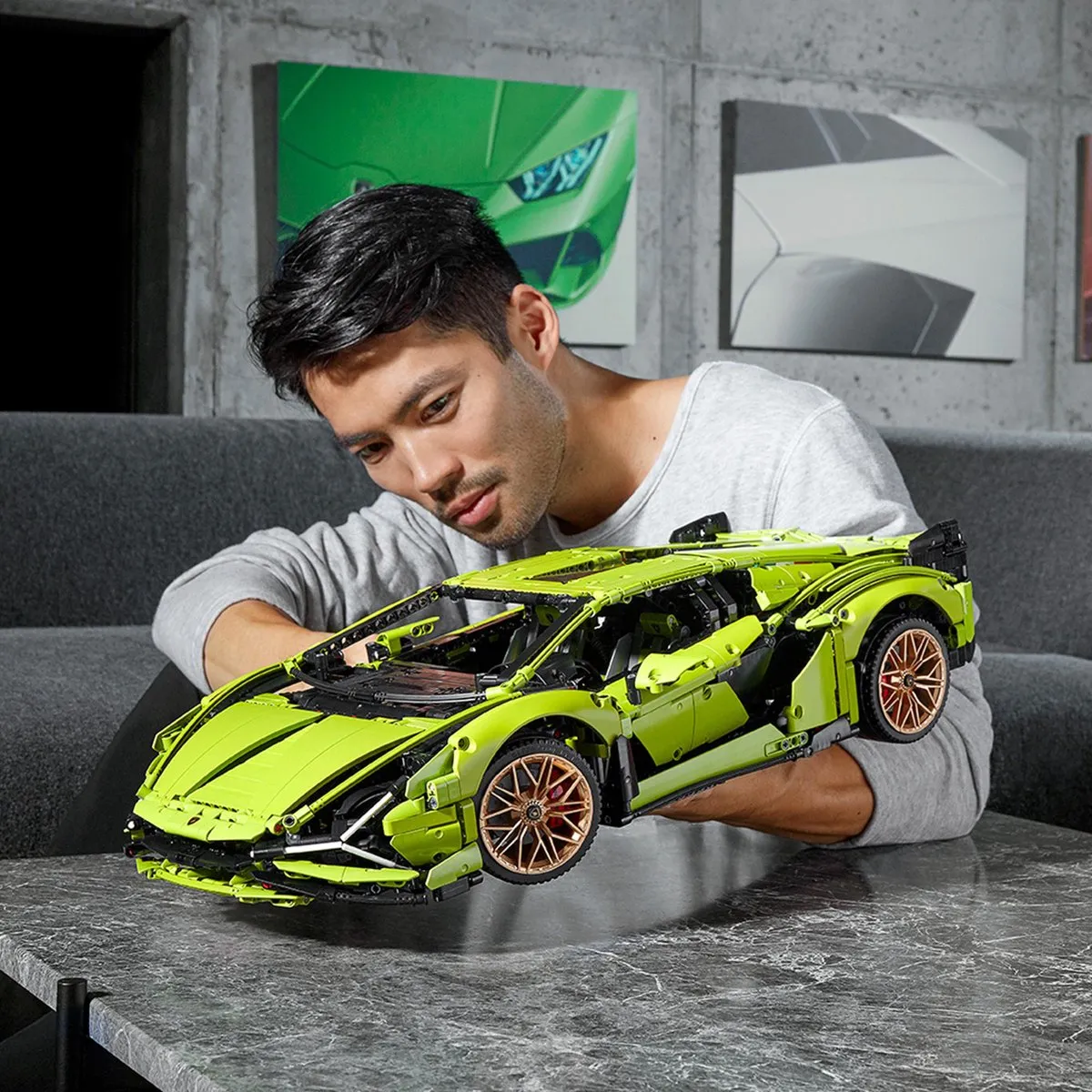 LEGO Technic Lamborghini Sián FKP 37 42115 - 3696 Stukken - Groen - afbeelding 4 van 6