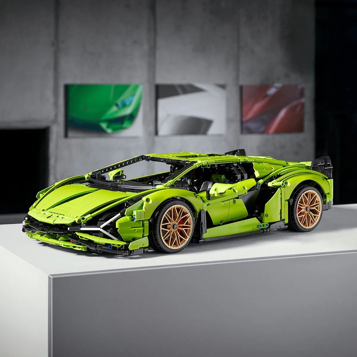 LEGO Technic Lamborghini Sián FKP 37 42115 - 3696 Stukken - Groen - afbeelding 6 van 6