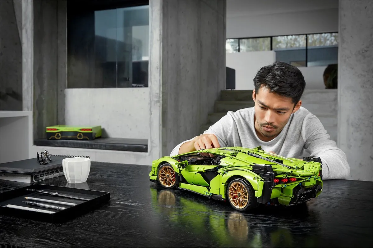 LEGO Technic Lamborghini Sián FKP 37 42115 - 3696 Stukken - Groen - afbeelding 5 van 6