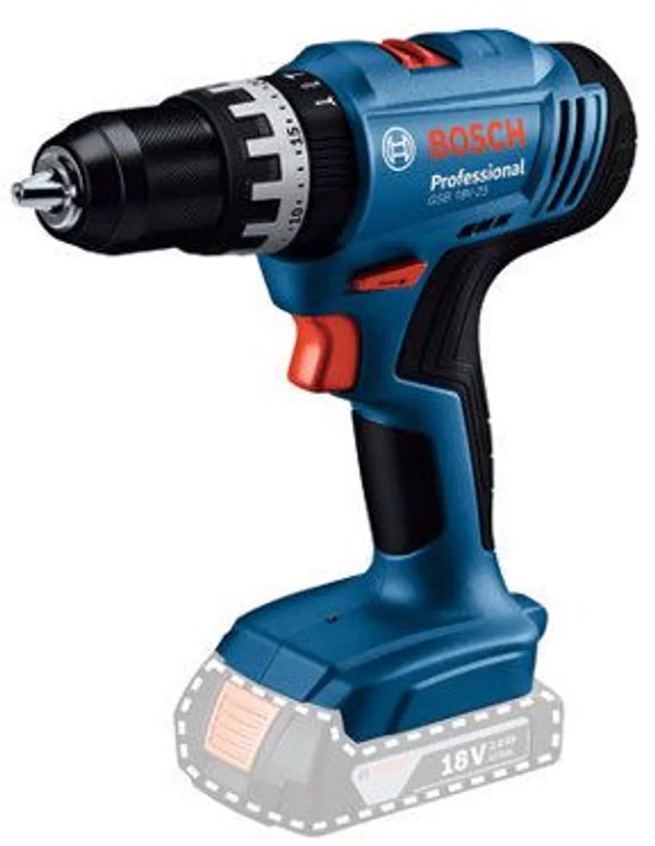Bosch Professional GSB 18V-25 Accu-klopboormachine - 2x Accu 2.0Ah + Lader + 63 Accessoires