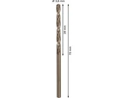 Bosch PRO HSS-Co Boormachine 3,6x39x70mm - Hout - afbeelding 3 van 4