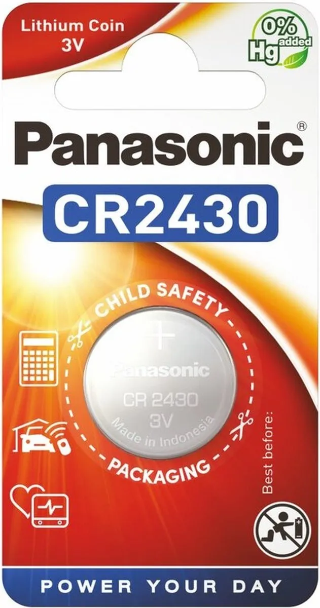 Panasonic CR-2430 Knoopcelbatterij 285mAh