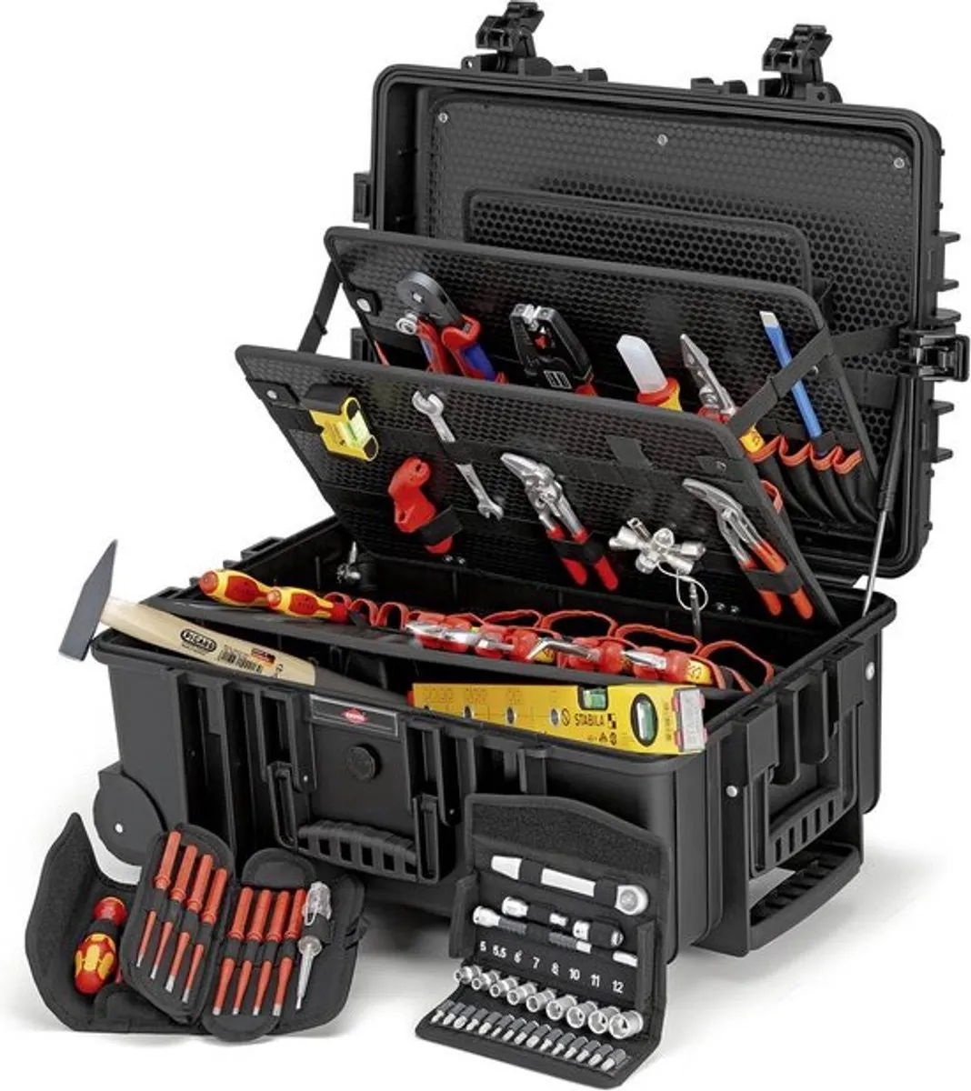 Knipex Robust 45 Elektro Gereedschapskoffer 63-delig
