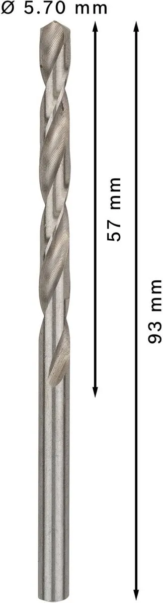 Bosch Professional ST. LINE 5.7mm HSS-G Boor - 10 Stuks