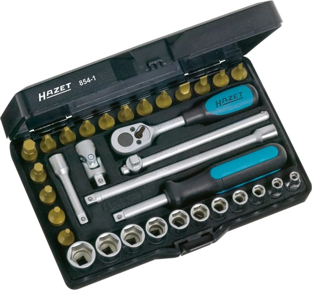 Hazet 854-1 Dopsleutelset 33-delig - 1/4" (6.3mm)