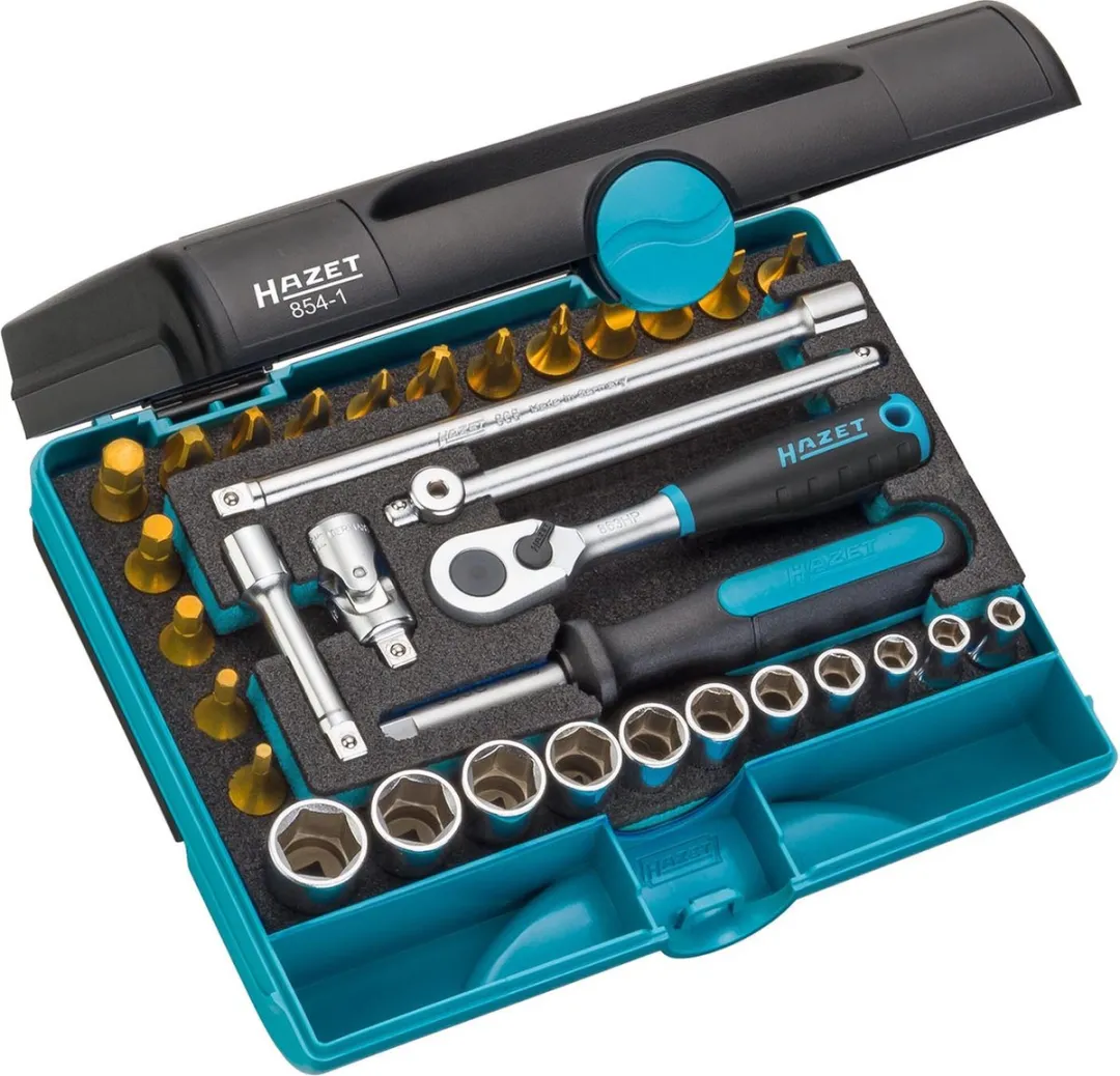 Hazet 854-1 Dopsleutelset 33-delig - 1/4" (6.3mm)