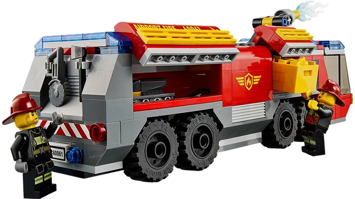 LEGO City Luchthaven Brandweerwagen 60061 - 2 Minifiguren - afbeelding 3 van 6
