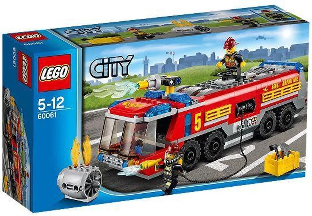 LEGO City Luchthaven Brandweerwagen 60061